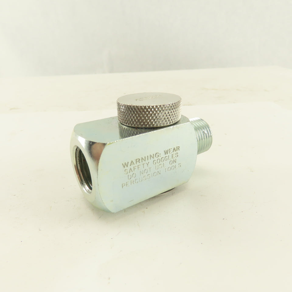 Dynabrade 95746 3/8 Male x 3/8 Female Ported Abrasive Tool Air Flow Regulator