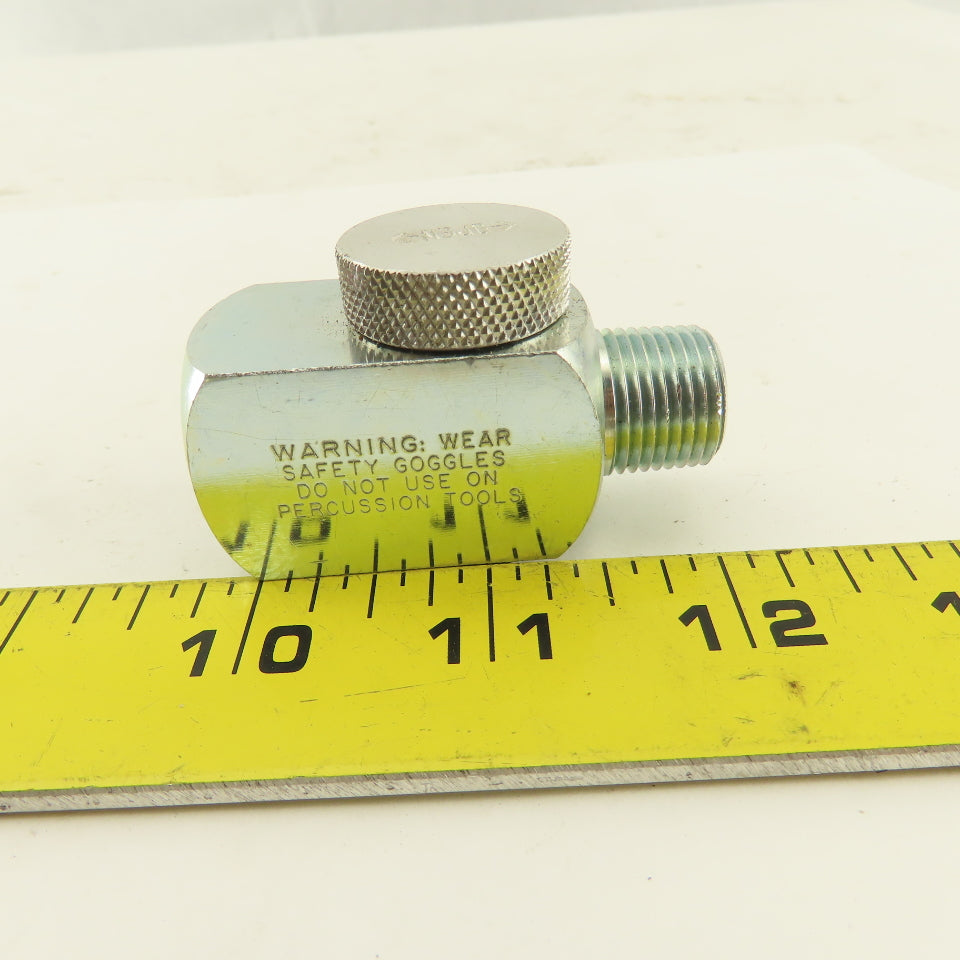 Dynabrade 95746 3/8 Male x 3/8 Female Ported Abrasive Tool Air Flow Regulator