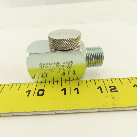 Dynabrade 95746 3/8 Male x 3/8 Female Ported Abrasive Tool Air Flow Regulator