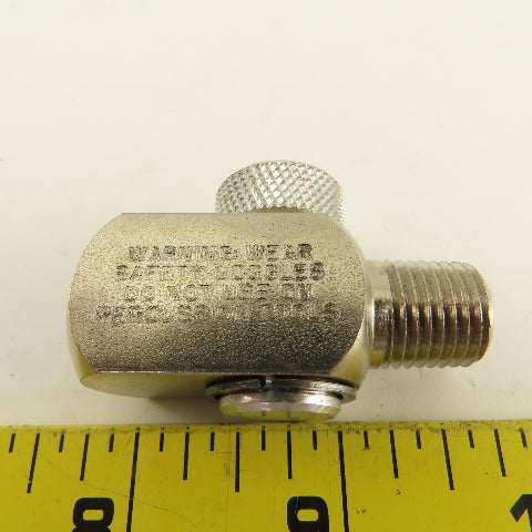 Dynabrade 95745 1/4 Male x 1/4 Female Ported Abrasive Tool Air Flow Regulator