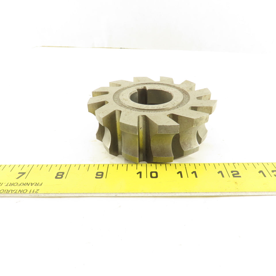 Goddard & Goddard M2-7FCT 3-3/4" OD 12T  Form Mill Cutter Rake GR .326