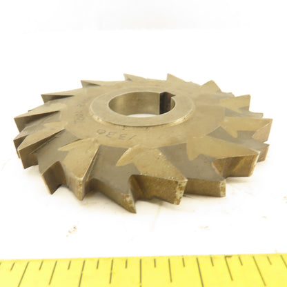 4-1/2" OD .451 Wide 25 Tooth Cross Cut Slot Cutter 1-1/4" Bore