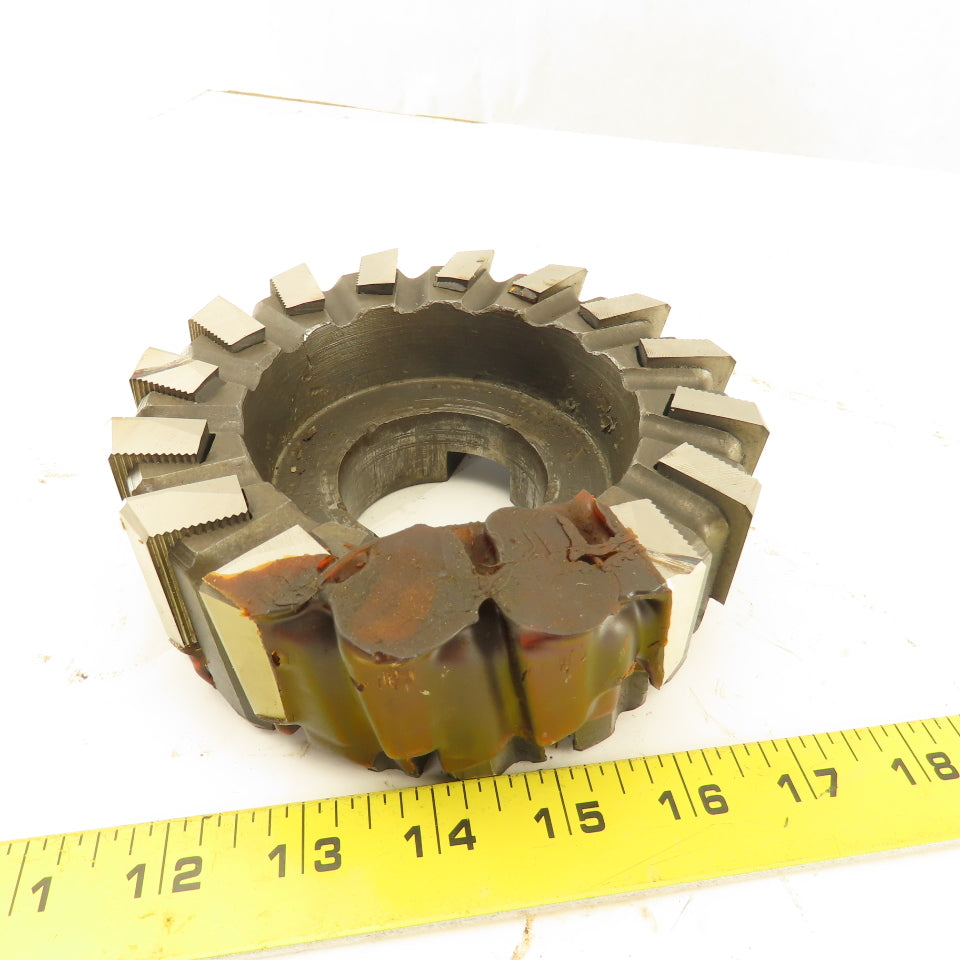 The OK Tool Co. A6506L 5-3/4" OD 15 Blade End Face Mill Cutter 2" Bore