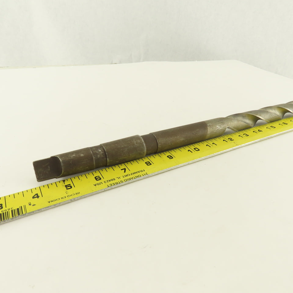 7/8" Dia. 2 Flute Twisted Drill 3MT Morse Taper 135° 16" OAL