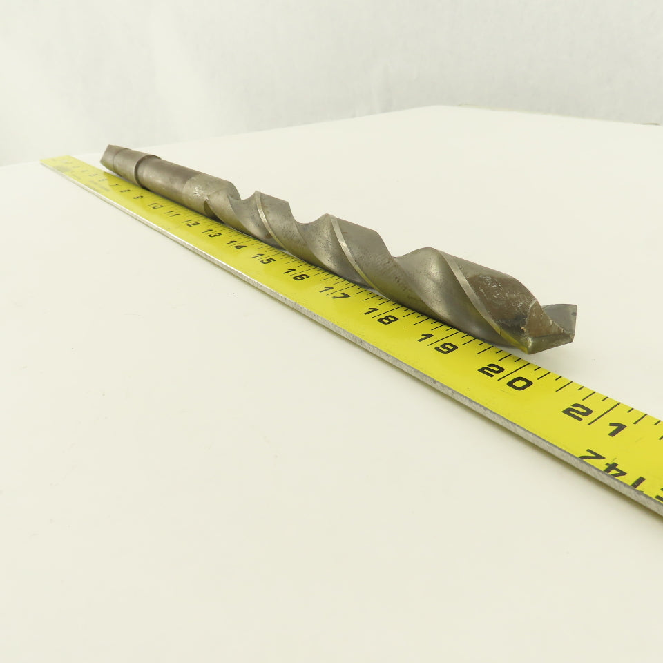 7/8" Dia. 2 Flute Twisted Drill 3MT Morse Taper 135° 16" OAL