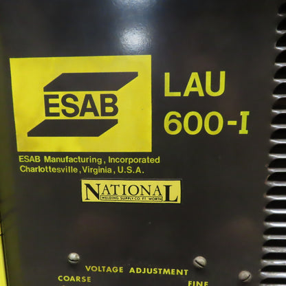 ESAB LAU 600-I Welding Power Source 600A 40VDC Output  230/460V Input