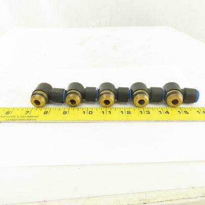 SMC 12mm Tube Push To Connect Swivel 1/2NPT 90° Elbow Lot Of 5