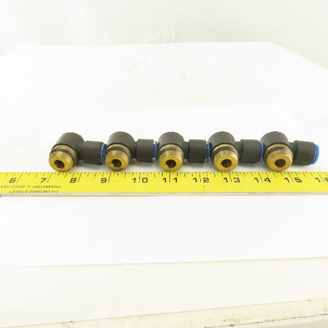 SMC 12mm Tube Push To Connect Swivel 1/2NPT 90° Elbow Lot Of 5