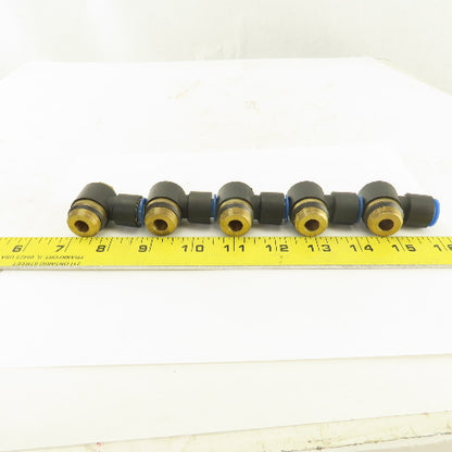 SMC 12mm Tube Push To Connect Swivel 1/2NPT 90° Elbow Lot Of 5