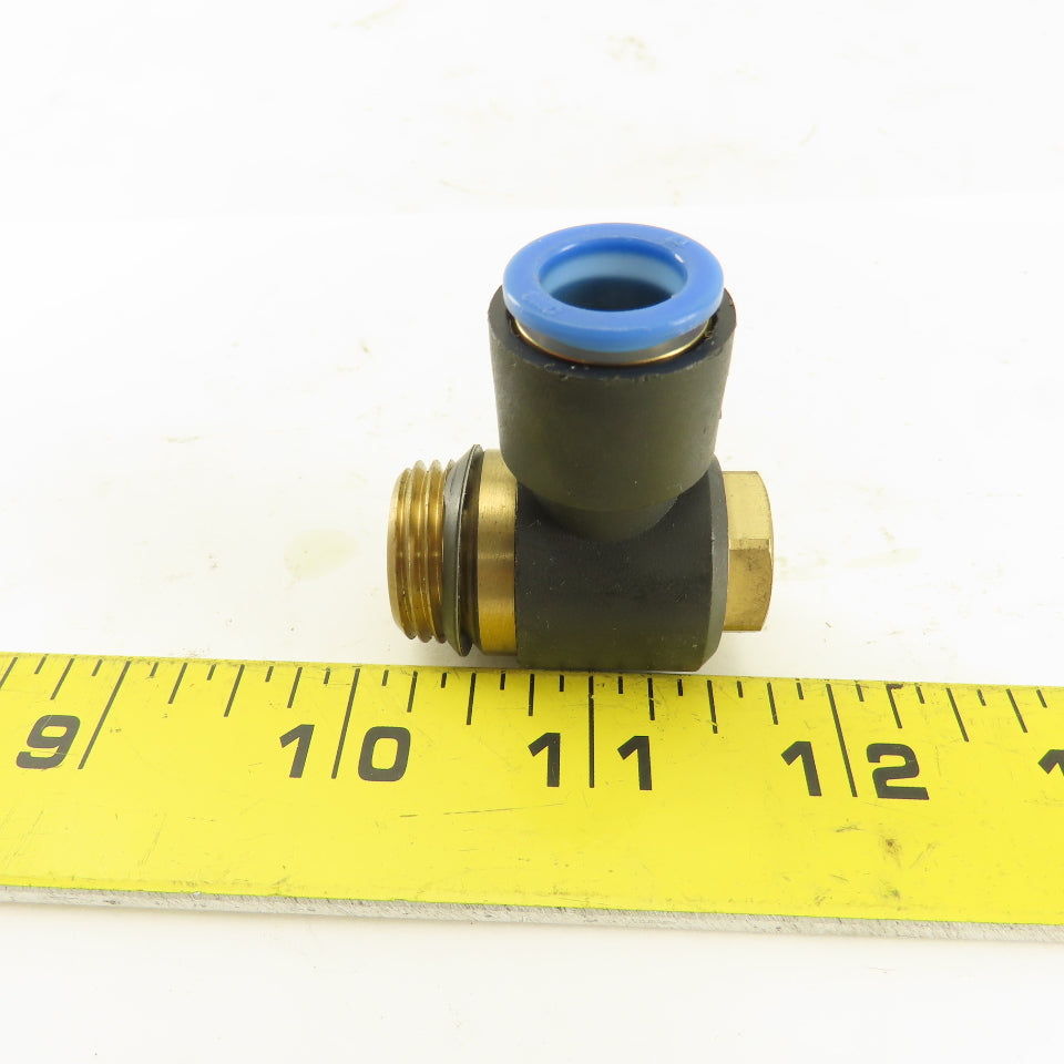 SMC 12mm Tube Push To Connect Swivel 1/2NPT 90° Elbow Lot Of 5