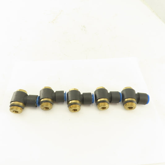 SMC 12mm Tube Push To Connect Swivel 1/2NPT 90° Elbow Lot Of 5