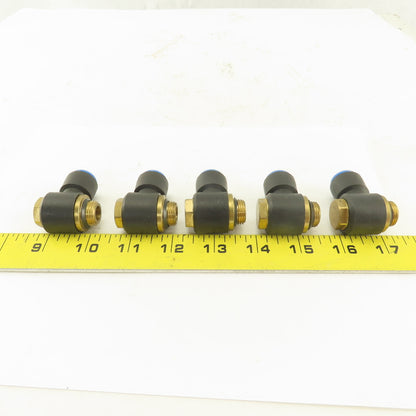 SMC 12mm Tube Push To Connect Swivel 3/8NPT 90° Elbow Lot Of 5