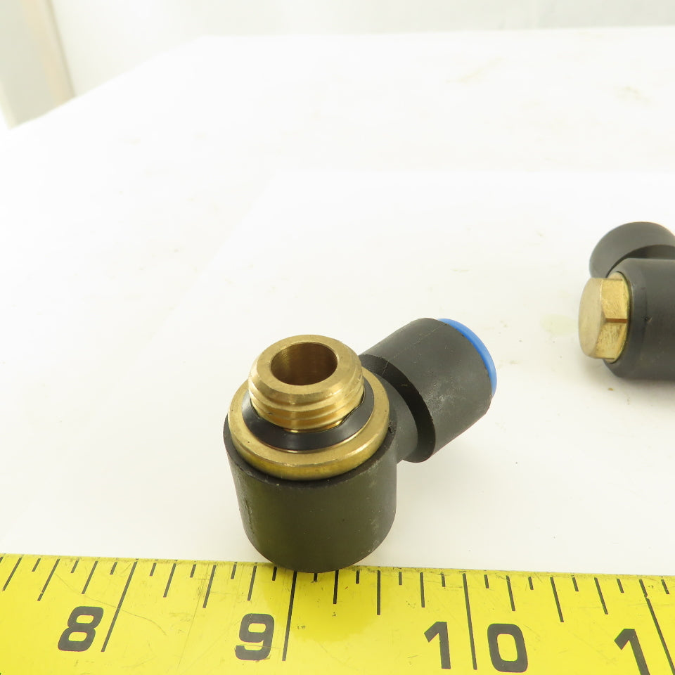 SMC 12mm Tube Push To Connect Swivel 3/8NPT 90° Elbow Lot Of 5