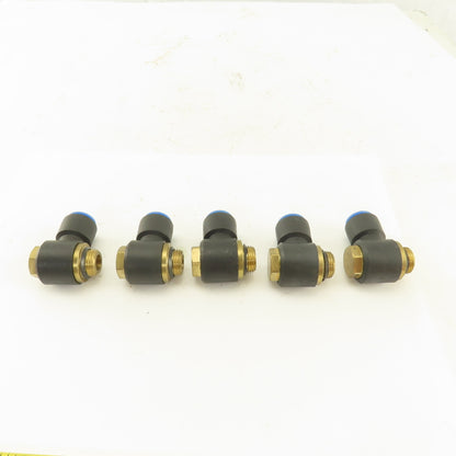 SMC 12mm Tube Push To Connect Swivel 3/8NPT 90° Elbow Lot Of 5