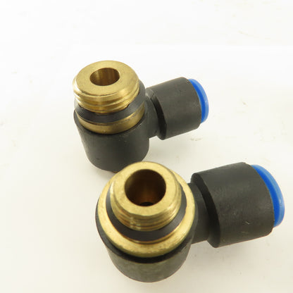 SMC 12mm Tube Push To Connect Swivel 3/8NPT 1/2NPT 90° Elbow Lot Of 7