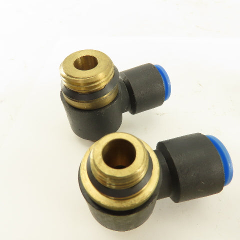 SMC 12mm Tube Push To Connect Swivel 3/8NPT 1/2NPT 90° Elbow Lot Of 7