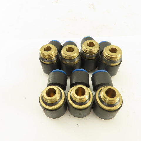 SMC 12mm Tube Push To Connect Swivel 3/8NPT 1/2NPT 90° Elbow Lot Of 7