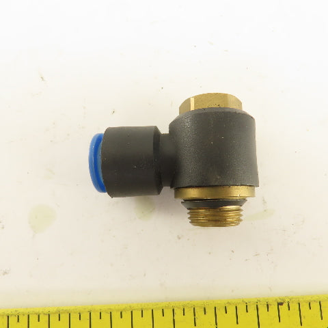 SMC 12mm Tube Push To Connect Swivel 3/8NPT 1/2NPT 90° Elbow Lot Of 7