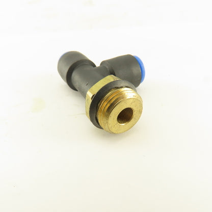 SMC 3/8NPT x 8mm x 8mm Tube Push To Connect Run Tee Lot Of 2