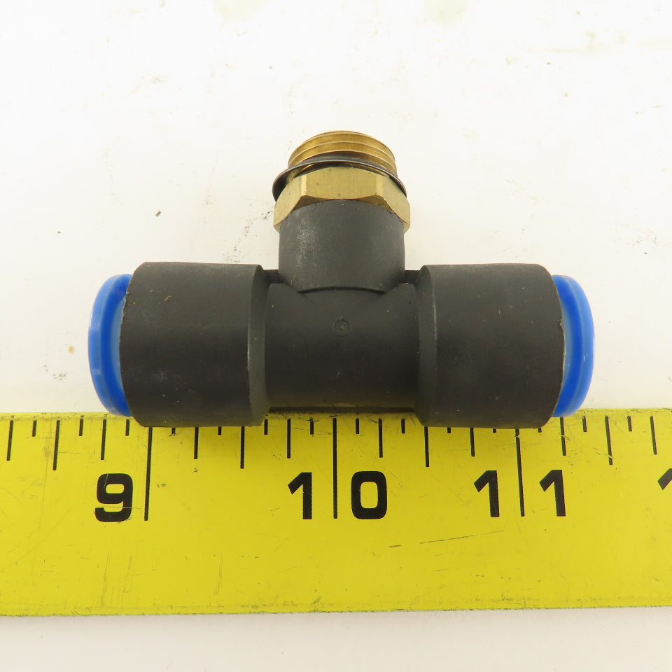 SMC 3/8NPT x 12mm x 12mm Tube Push To Connect Branch Tee Lot Of 3