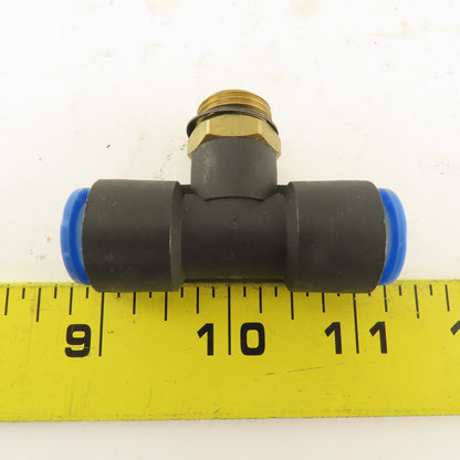 SMC 3/8NPT x 12mm x 12mm Tube Push To Connect Branch Tee Lot Of 3