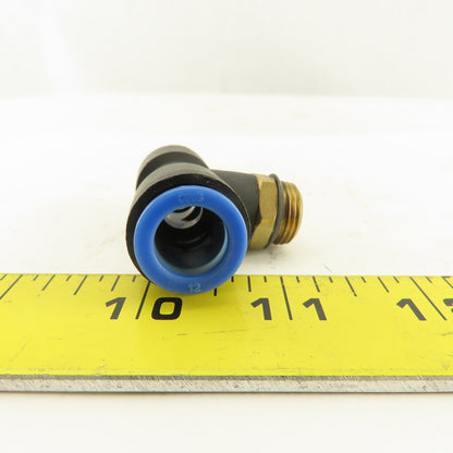 SMC 3/8NPT x 12mm x 12mm Tube Push To Connect Branch Tee Lot Of 3