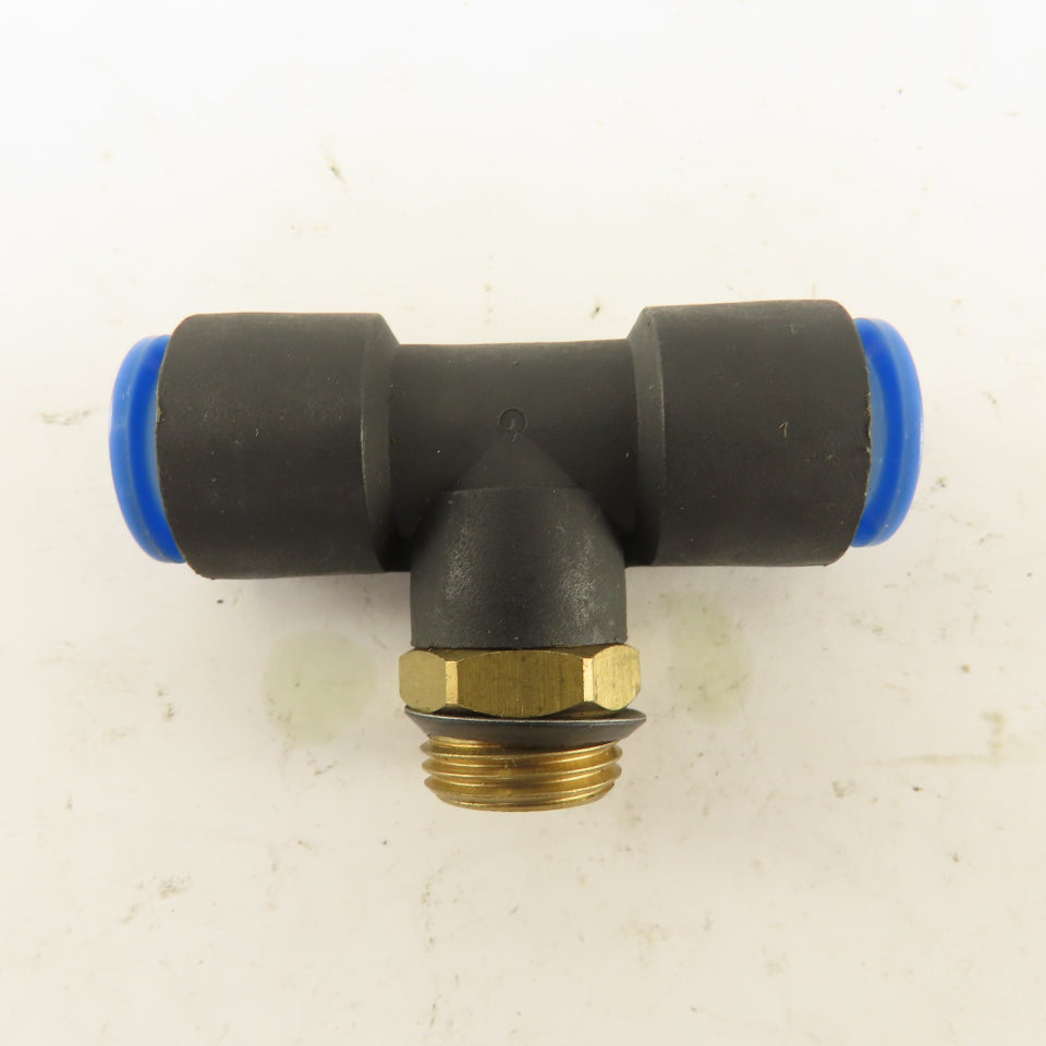 SMC 3/8NPT x 12mm x 12mm Tube Push To Connect Branch Tee Lot Of 3