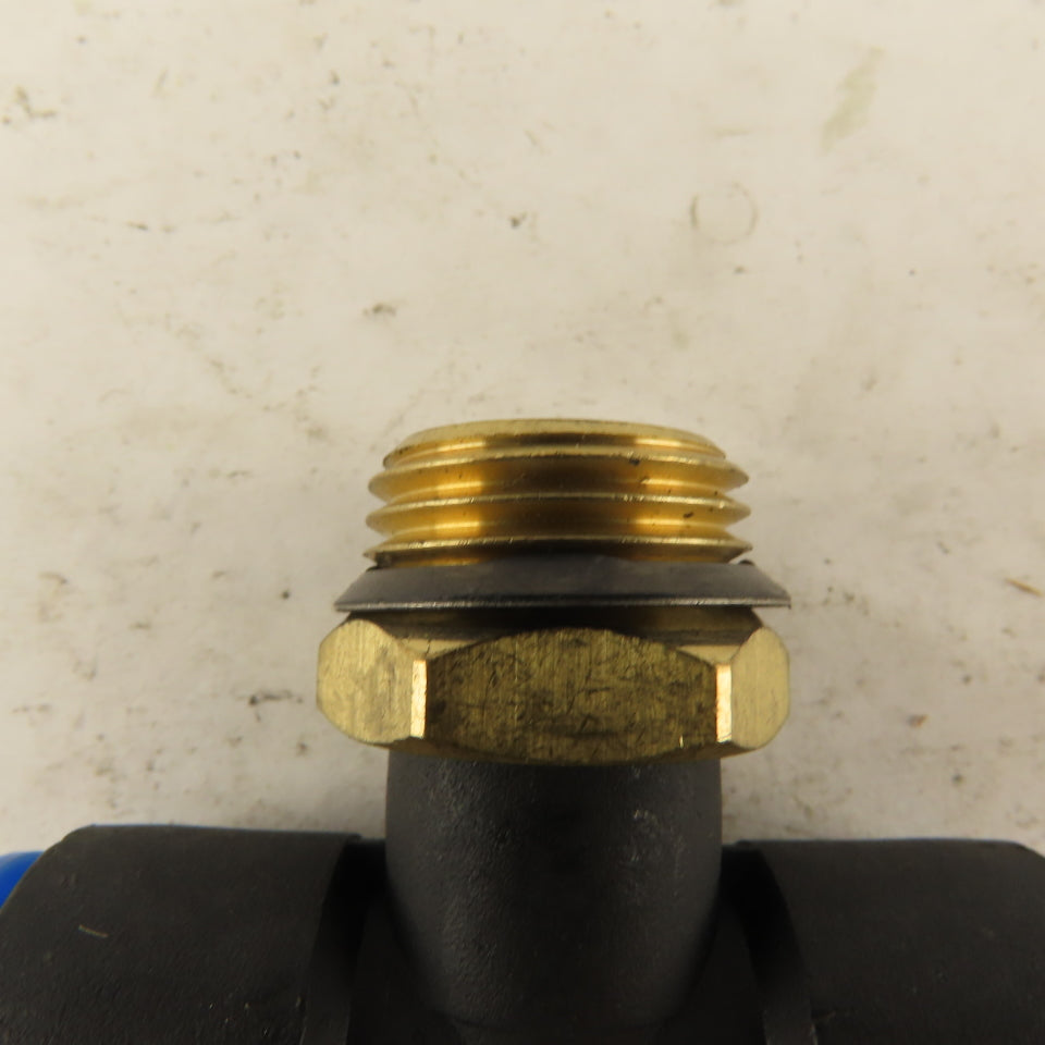 SMC 1/2NPT x 12mm x 12mm Tube Push To Connect Branch Tee Lot Of 4
