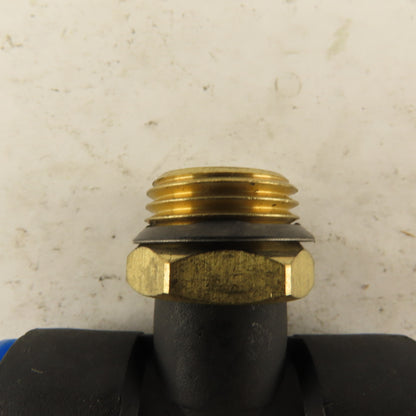 SMC 1/2NPT x 12mm x 12mm Tube Push To Connect Branch Tee Lot Of 4