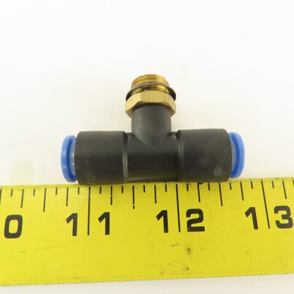 SMC 1/2-20 (-5) x 8mm x 8mm Tube Push To Connect Branch Tee Lot Of 3
