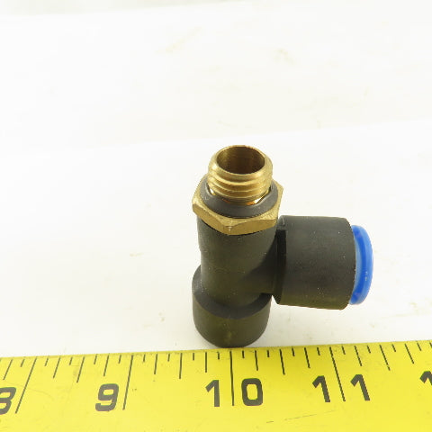 SMC 1/2-20 (-5) JIC Flare  x 12mm x 12mm Tube Push To Connect Run Tee Lot Of 5