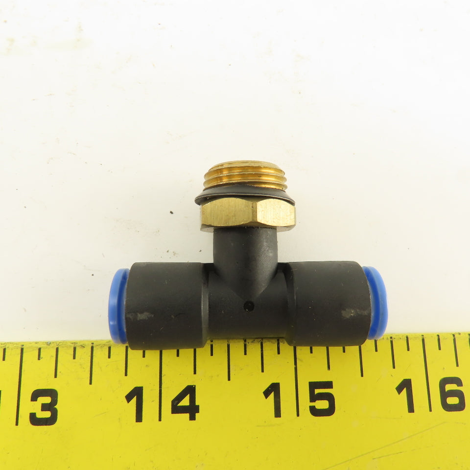 SMC 3/8NPT x 8mm x 8mm Tube Push To Connect Branch Tee Lot Of 2