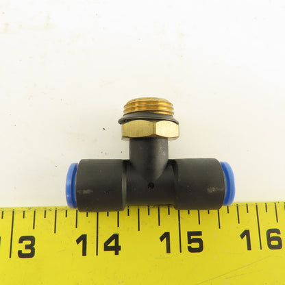 SMC 3/8NPT x 8mm x 8mm Tube Push To Connect Branch Tee Lot Of 2