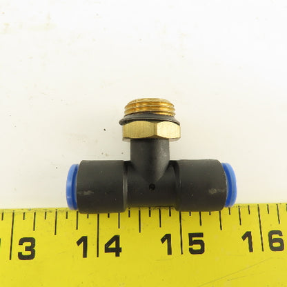 SMC 3/8NPT x 8mm x 8mm Tube Push To Connect Branch Tee Lot Of 2