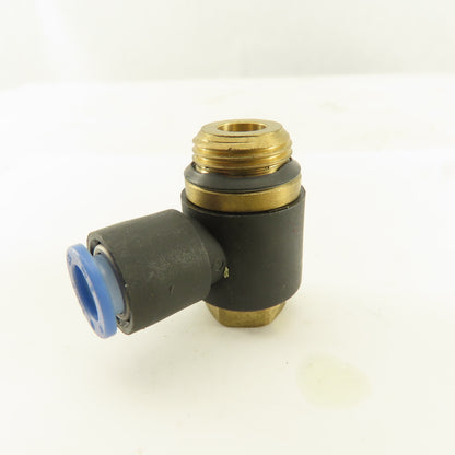 SMC 3/8NPT x 8mm Tube Push To Connect Swivel Elbow 90° Lot Of 3