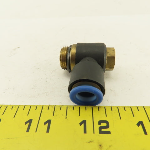 SMC 3/8NPT x 10mm Tube Push To Connect Swivel Elbow 90° Lot Of 3