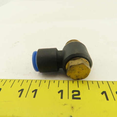 SMC 3/8NPT x 10mm Tube Push To Connect Swivel Elbow 90° Lot Of 3