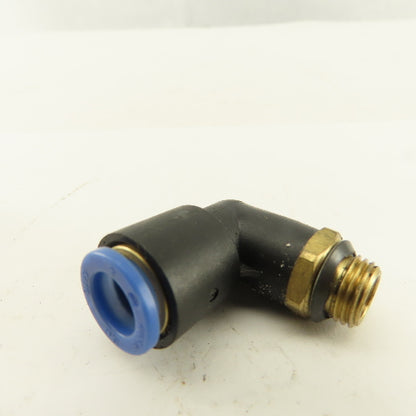 SMC 3/8-24 (-3) JIC Flare x 8mm Tube Push To Connect Elbow 90° Lot Of 2