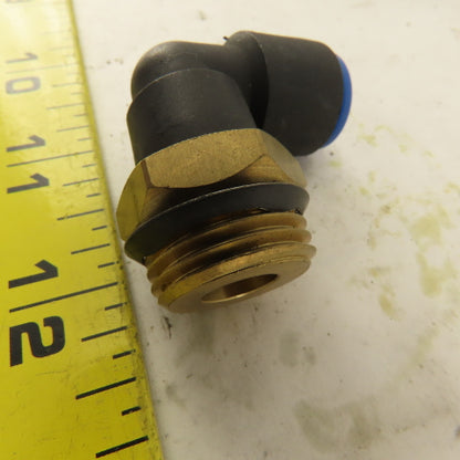 SMC 1/2NPT x 10mm Tube Push To Connect Elbow 90° Lot Of 4