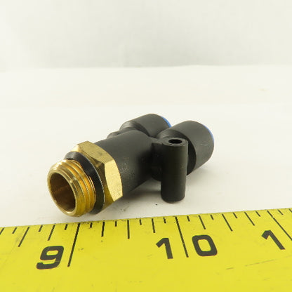 SMC 3/8-19 BSPT x 10mm Tube Push To Connect WYE Y Lot Of 2