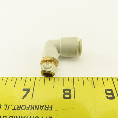 SMC 1/8NPT x 8mm Tube Push To Connect 90° Elbow Lot Of 5