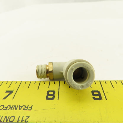 SMC 1/8NPT x 8mm Tube Push To Connect 90° Elbow Lot Of 5