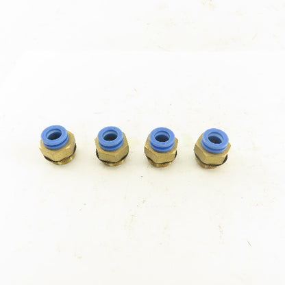 SMC 3/8-19 BSPT Male x 8mm Tube Push To Connect Straight Connector Lot Of 4