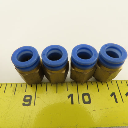 SMC 1/8-28 BSPT Male x 8mm Tube Push To Connect Straight Connector Lot Of 4