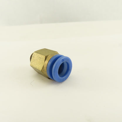 SMC 1/8-28 BSPT Male x 8mm Tube Push To Connect Straight Connector Lot Of 4