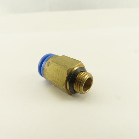 SMC 1/8-28 BSPT Male x 8mm Tube Push To Connect Straight Connector Lot Of 4