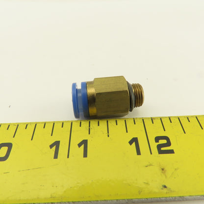 SMC 1/8-28 BSPT Male x 8mm Tube Push To Connect Straight Connector Lot Of 4