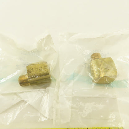 Edelmann 216420 Brass 1/8 Male x 1/4 Female Adapter Street Elbow Lot of 2