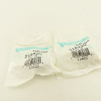 Edelmann 216420 Brass 1/8 Male x 1/4 Female Adapter Street Elbow Lot of 2