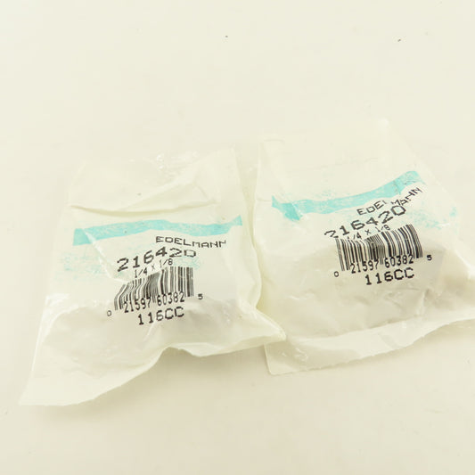 Edelmann 216420 Brass 1/8 Male x 1/4 Female Adapter Street Elbow Lot of 2
